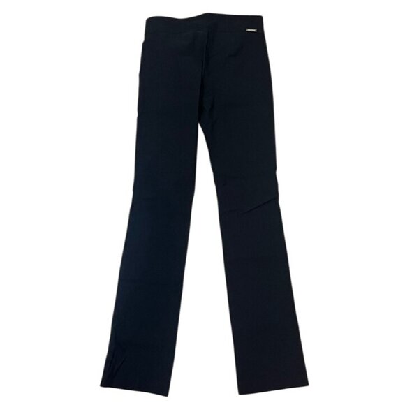 Rekucci women's pants 8 tall black stretchy pull on work wear sleek straight - Picture 7 of 8